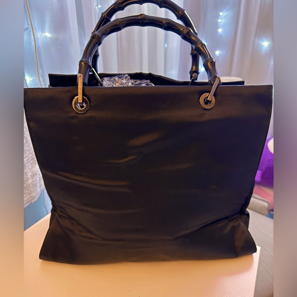 💯 Authentic Black Gucci Bamboo Purse Tom Ford